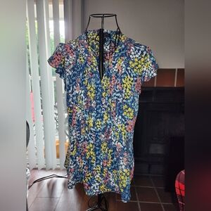 Floral V Neck Blouse